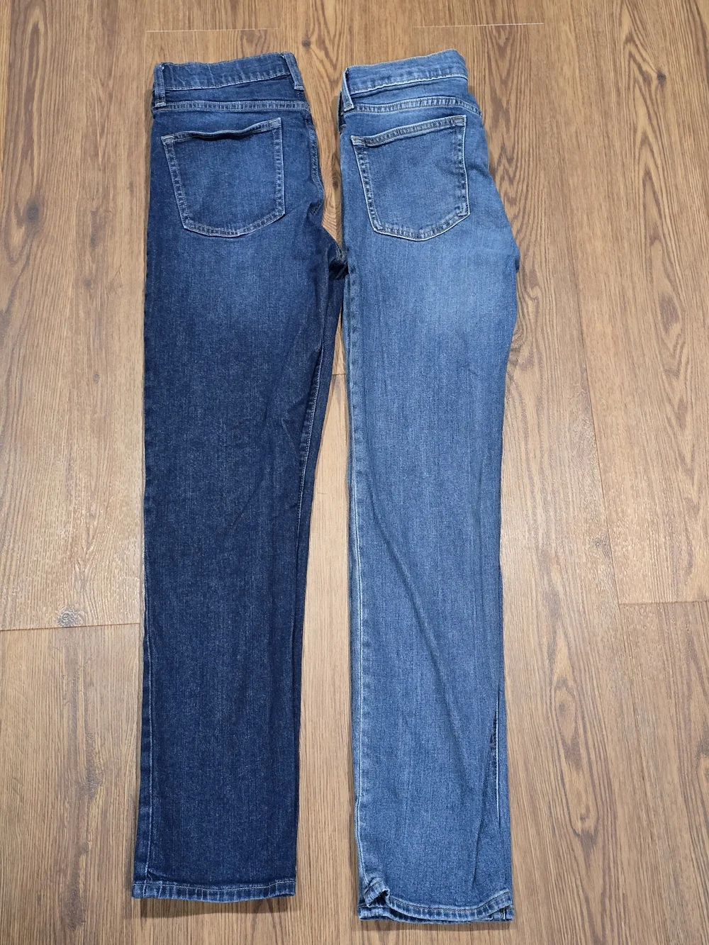 2 Pairs Of Old Navy Boys Straight Jeans - Dark Wash & Light Wash